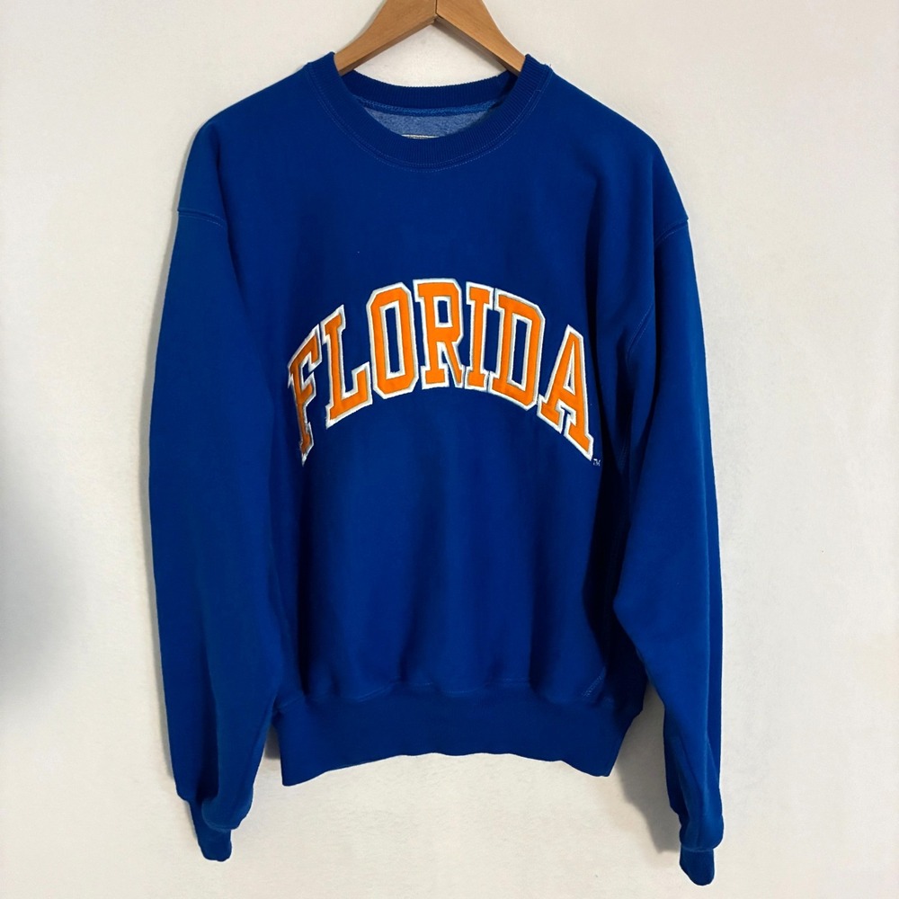 Vtg Florida Gators Steve & Barrys Sweatshirt Men's Size M Blue Embroidered UF